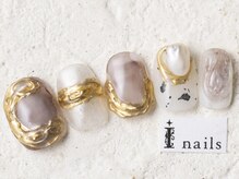 アイネイルズ 新宿店(I nails)/ニュアンスミラーパール