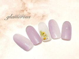 《パラジェル》春夏押し花ネイル