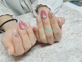 手描きフラワー