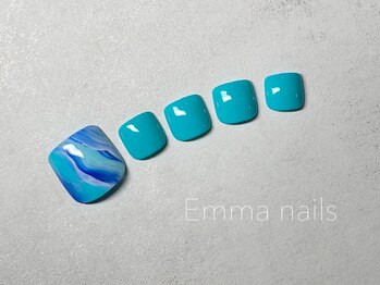 エマ ネイルズ(Emma Nails)/Footマーブルネイル