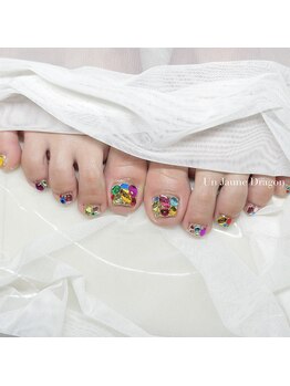 アン ジョーヌドラゴ/【フットネイル】埋め尽くし