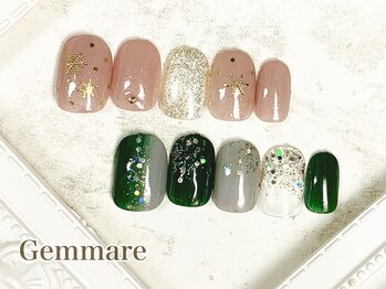 ジェンマーレ 二子玉川店/オフィス冬ネイル