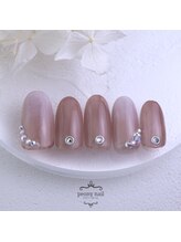 ピオニーネイル(peony nail)/4月新作シンプルオフィスネイル