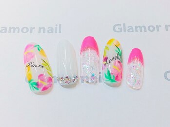 グラマーネイル(Glamor nail)/アロハ×オーロラ