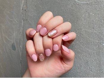 ルーブルビュー(Louvre be)/囲みアート×ピンクベージュ