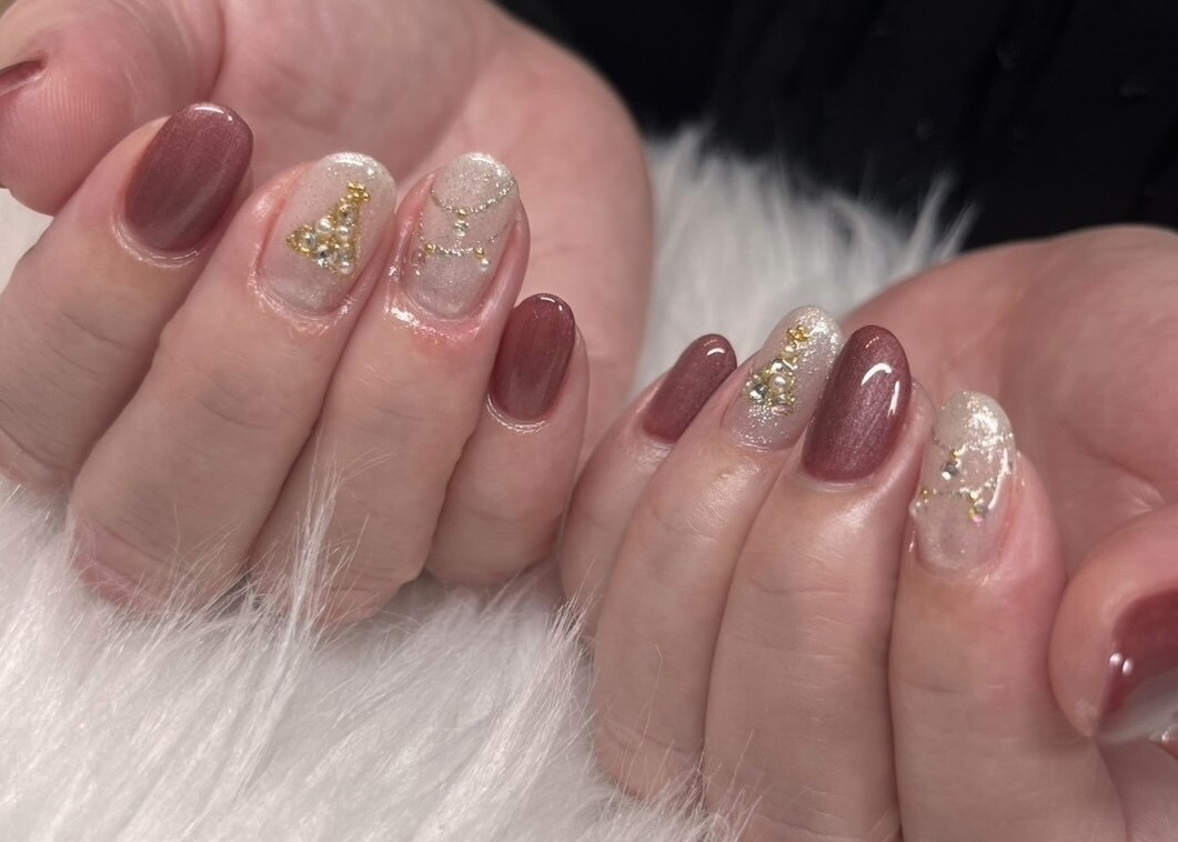 2026年冬トレンド】ボルドーのネイルデザイン集｜人気順｜452