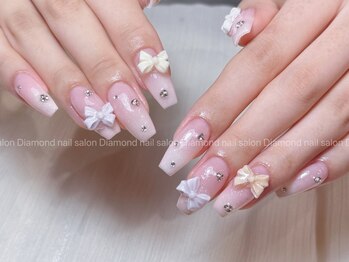 ダイアモンドネイルスタジオ 道玄坂店(Diamond Nail Studio)の写真/【渋谷駅徒歩5分】人気のガラスフレンチあり!デートやイベントに合わせて指先から『可愛さ』を彩ります☆