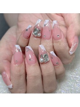 クイーンズビューティーサロン 新宿本店(Queen's beauty salon)/長さだし ビジュ パラジェル