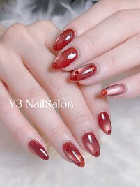 バレンタインネイルデザイン