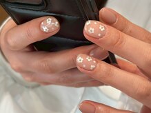 and &nbsp;w/Laque mini/＊ホログラムフラワーネイル＊