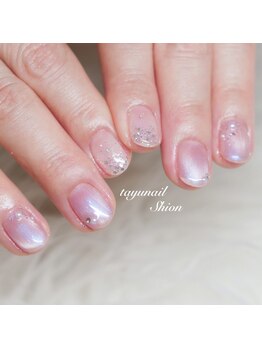 パラジェル偏光ピンクネイル