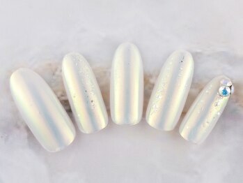 ネイルプラザ 河原町OPA店(NAIL PLAZA)/オーロラビジューネイル☆