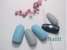 ネイリット 銀座(Nailit)/LINE SNOW MATTE ¥8400【¥9240】