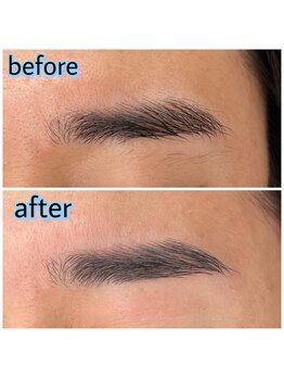 プリマアンジュ 中目黒店(PRIMA ange)/<メンズアイブロウ>befor&after