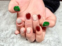 プピル(PUPIL)/クリスマスツリーネイル☆