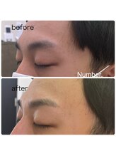 ナンバー(Number.)/骨格にあわせて眉毛をデザイン