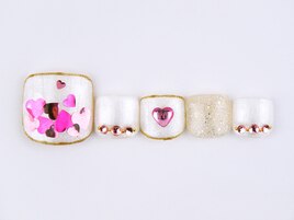 ラブリーフットネイル 6600円