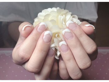 ニアネイル(Nia nail)/スクエアでも^^フレンチネイル
