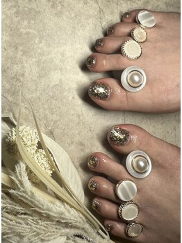 ネイルベベ(Nail bebe)/ゴールドラメワンカラー