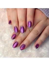 パープルマグネットネイル