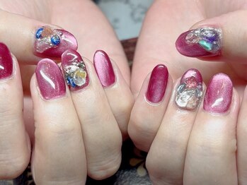 美ルーチェの写真/《初心者さん大歓迎★》とっておきの指先をご提案♪気分や運気で選べるWish Stoneネイルが大人気☆
