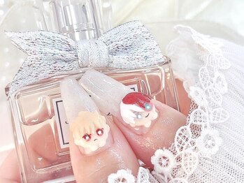 リリキュアネイル(RRKYUA NAIL)の写真/長さだし&持ち込みに特化★推しネイル/痛ネイル/こだわりアートまで◎理想を叶える本気デザインネイルを*