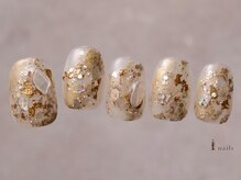 アイネイルズ 吉祥寺店(I nails)/グリッターブラウン鉱物