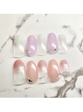 キューセブンネイルラウンジ 与野店(Q7 Nail Lounge)/5月シーズンコース　¥5500