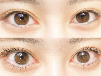 アース 大分森町店(HAIR&MAKE EARTH)の写真/【次世代まつげパーマ】ビューラー要らずのナチュラルeye★どの角度から見ても自然な仕上がりに♪
