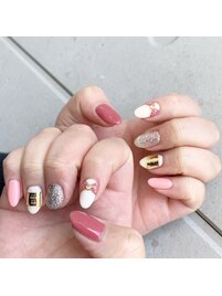 レトロリボンネイル