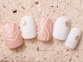 うねりミラーしずくネイル8980円