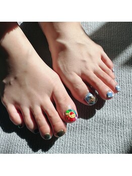 まつ毛カール専門店 ロカヒ(LOKAHI)/持ち込みFOOTデザイン♪