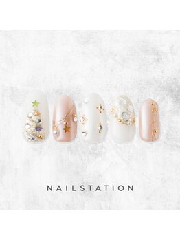 ネイルステーション ルミネ町田店(NAIL STATION)/クリスマスネイル/パラジェル