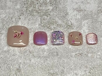 キャンアイドレッシー 三鷹ネイルサロン/フット/定額デザインB