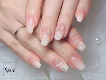 ネイルサロン グレイス(Grace)の写真/自爪にやさしい◎オフせずデザインチェンジ♪特殊技法フィルイン『一層残し』で自爪に優しい高品質サロン☆