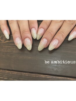 ネイルサロンアンドスクール ビーアンビシャス(be ambitious)/ラメグラデーション