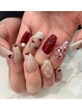 グリーディ(greedy)/バレンタインネイル