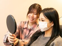 ギッシュ アイラッシュ桃花台店(guiches)の雰囲気（お仕上がり確認もして頂きます。気になるとこはその場で直せます）