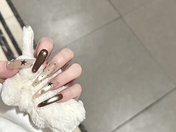 ナユキネイル 渋谷店(NA.YUKI NAIL)/バイカラー 水光マグネット