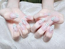 ナナネイル(Nana Nail)/ドットフレンチ フラワーパーツ