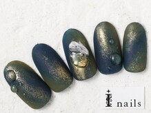 アイネイルズ 新宿店(I nails)/マットネイビー