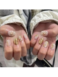 紫陽花ネイル ペディキュア