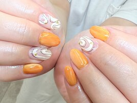 オレンジネイル