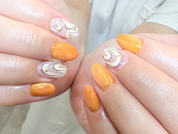 ネイル クランツ(nail kranz)/オレンジネイル