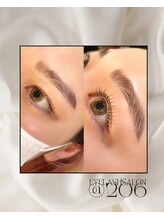 @206 バイ ヘアメイクチョコ(@206 by hair make choco)/アイブロウ&ラッシュリフト