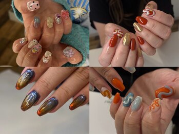 アートマニー(Art mani)の写真/個性派デザインがうまい！オフ無料で爪に優しい施術を叶える。ショートからロングまで幅広く対応◎
