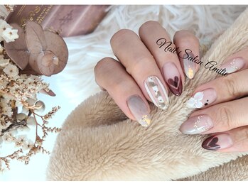ネイルサロン アミティエ(Nail Salon Amitie)の写真/自爪を整えながら爪を本来の美しさへ導き、ジェルを楽しめる*&理想のカワイイを探せる♪写真は9月限定Art★