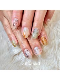 鉛筆ニュアンスネイル/大森/品川