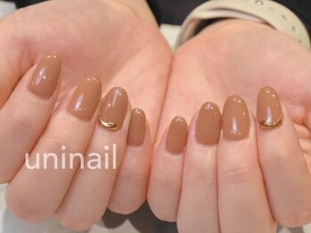 ユニネイル(uninail)/シンプルミラーネイル