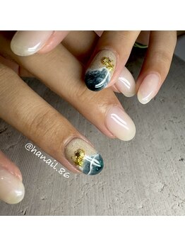 エムネイル(Ｍ)/haruka nail × 夏ネイル